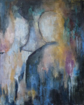 Named contemporary work « Nous deux », Made by LENA B