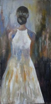 Named contemporary work « Femme au chignon », Made by LENA B