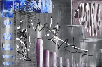 Named contemporary work « 2 », Made by ACRYLIQUE ABSTRAIT