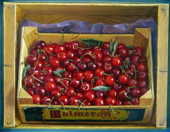 Named contemporary work « Les cerises », Made by CATHERINE SALMERON