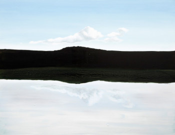 Named contemporary work « reflexe sur le lac », Made by TANIA SOLANGE LEPORI