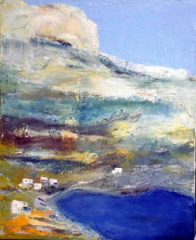 Named contemporary work « Bord de mer crétois », Made by GUILLOU