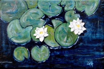 Named contemporary work « Les nénuphars / Water lilies / I nenufari », Made by JEAN-FRANçOIS ZANETTE