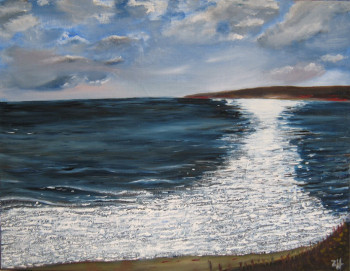 Named contemporary work « Eclaircie sur mer / Bright interval on the sea / Schiarita sul mare », Made by JEAN-FRANçOIS ZANETTE