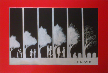 Named contemporary work « La vie », Made by MICHEL MORLOT