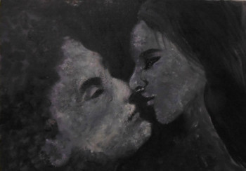 Named contemporary work « Effet d'un baiser », Made by GALERIEDENAT