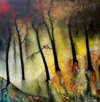 Named contemporary work « The Devil`s Woods », Made by ISABELLE AMANTE