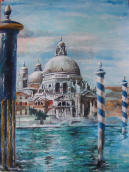 Named contemporary work « Venezia, palais des Doges, amarrage. », Made by JEAN-LUC CELCE