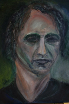 Named contemporary work « Autoportrait aux couleurs de Munch », Made by DEGUEZ