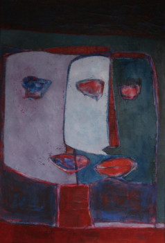 Named contemporary work « Portrait multifacette », Made by ALAIN BERTHAUD