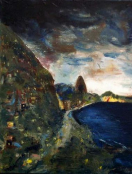 Named contemporary work « Soirée à Rio », Made by GUILLOU