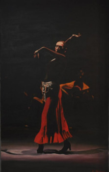 Named contemporary work « Danseuse de flamenco », Made by GABRIEL MONTOYA