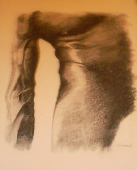 Named contemporary work « Buste masculin », Made by JACQUES BOUCOMONT