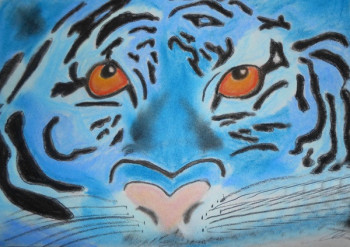 Named contemporary work « Le tigre bleu », Made by SAMACHER