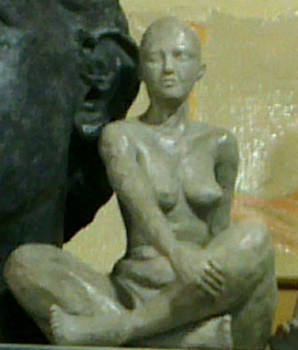 Named contemporary work « Lotus », Made by MARIE-MICHèLE ROUCHON