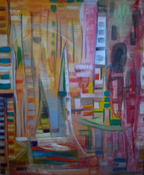 Named contemporary work « VENISE », Made by FARIDA LOUNIS