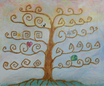 Named contemporary work « arbre 1 », Made by DAUTHEVILLE