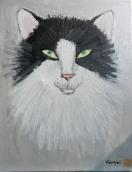 Named contemporary work « mon chat », Made by DAUTHEVILLE