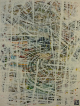 Named contemporary work « La ville », Made by GEORGES FLEURY