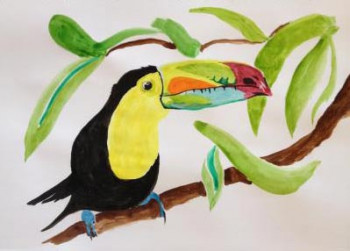 Named contemporary work « toucan », Made by JULIAN RAPOPORT