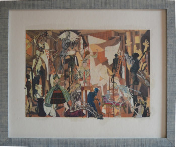 Named contemporary work « Guernica….. », Made by GAëLLE PEIGNOT