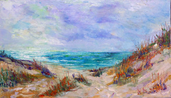 Named contemporary work « dunes à Tréguennec », Made by MICHEL HAMELIN