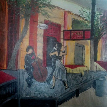 Named contemporary work « le café cubain », Made by EMILIE BéCHADE