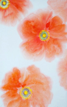 Named contemporary work « Coquelicot N°7 », Made by SOMSOM