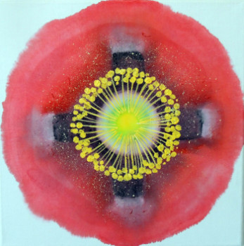 Named contemporary work « Coquelicot N°8 », Made by SOMSOM