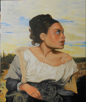 Named contemporary work « copie delacroix "la jeune orpheline" », Made by ITSGOUDE