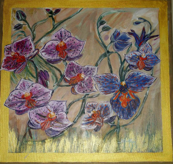 Named contemporary work « Bohemian orchids », Made by DELAD