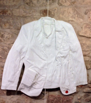 Named contemporary work « Ma veste 1 », Made by DOMINIQUE ASSELOT