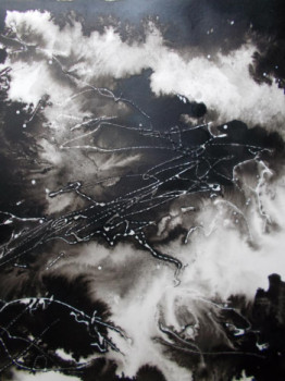 Named contemporary work « Encre de chine », Made by MARTINE MOREAU