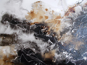 Named contemporary work « Encre de chine -sépia (11b) », Made by MARTINE MOREAU