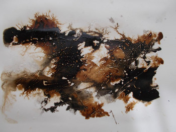 Named contemporary work « Encre de chine - sépia (13b) », Made by MARTINE MOREAU