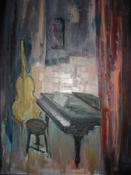 Named contemporary work « le piano », Made by ALAIN COJAN