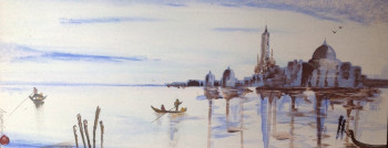 Named contemporary work « Venise », Made by ANGEDARD