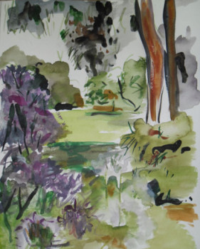 Named contemporary work « jardin 4 », Made by MIREILLE BREGOU