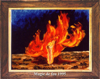 Named contemporary work « Magie du feu 1995 », Made by EMILE RAMIS