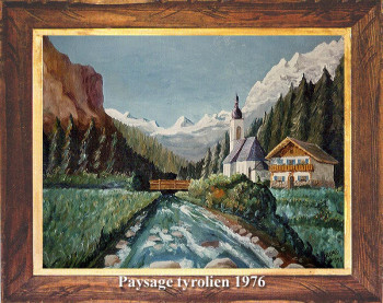 Contemporary work named « Paysage tyrolien 1976 », Created by EMILE RAMIS