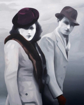 Named contemporary work « Le couple », Made by MARC PALLUY