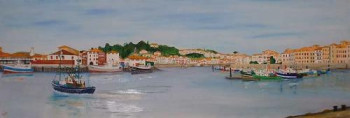 Named contemporary work « port de St Jean de Luz », Made by QUEM