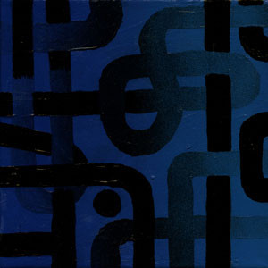 Named contemporary work « Infrablue 10 », Made by WILGA LERAT