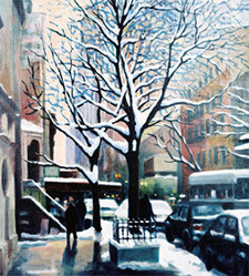 Contemporary work named « New York " l'arbre sous la neige" », Created by MAXENCE GERARD