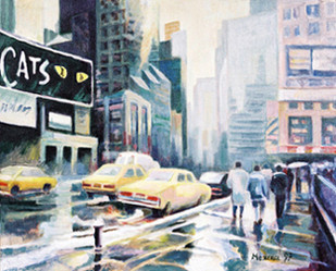 Contemporary work named « New York "après la neige..." », Created by MAXENCE GERARD