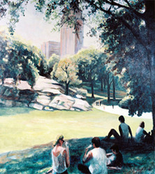 Contemporary work named « "Pique-nique à Central Park" », Created by MAXENCE GERARD