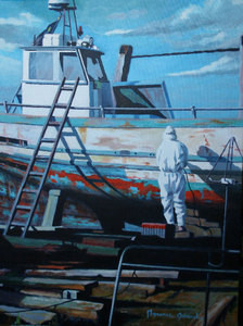 Named contemporary work « Agde "Chantier naval" », Made by MAXENCE GERARD