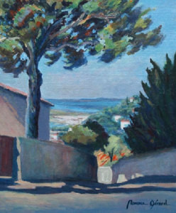 Named contemporary work « Sète, l'étang de Thau », Made by MAXENCE GERARD