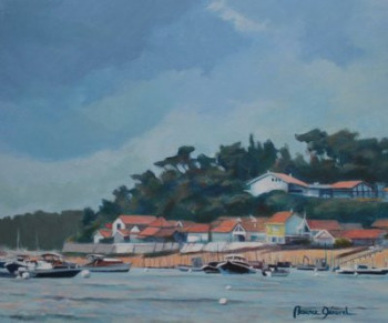 Named contemporary work « Bassin d'Arcachon  N°1 », Made by MAXENCE GERARD