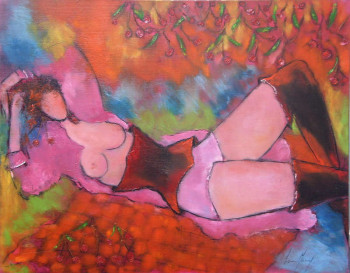 Named contemporary work « Le temps des cerises », Made by LAURE MARY